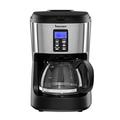 Innoteck Kitchen Pro Digital Grind and Brew 2 in 1 Automatic Drip Coffee Machine with Glass Jar, Black/Chrome – 750ml - DS-5936