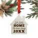 Koyal Wholesale Personalized Laser Engraved Wood Pandemic Christmas Hanging Shaped Ornament Wood in Brown | 0.5 H x 3.5 W x 3.5 D in | Wayfair