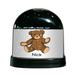 The Holiday Aisle® Friendly Folks Cartoon Caricature Male Teddy Bear Snow Globe Plastic | 4 H x 4 W x 3 D in | Wayfair