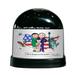 The Holiday Aisle® Friendly Folks Cartoon Caricature One Girl Patriotic Couple Snow Globe Plastic | 4 H x 4 W x 3 D in | Wayfair