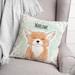 Redwood Rover Happy Fox Square Pillow Cover & Insert Polyester/Polyfill blend | 18 H x 18 W x 1.5 D in | Wayfair 3E87381ED331495A93FB069963219516