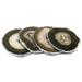 Vandue Corporation Agate Stone Coaster Stoneware in Gray/Brown | 0.25 H x 4 D in | Wayfair AGATECOASTER4-NATSIL