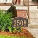 Old Century Forge Legacy 1-Line Lawn Address Sign Metal | 8.75 H x 14 W x 2.38 D in | Wayfair 3339-OG