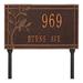 Whitehall Products Woodridge Bird Personalized Standard 2-Line Lawn Address Sign Metal in Brown | 10 H x 16.5 W x 0.375 D in | Wayfair 2518AC