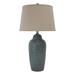 Dakota Fields Johnone 29.5" Green Table Lamp Ceramic/Fabric in Brown/Green/White | 29.5 H x 15.5 W x 15.5 D in | Wayfair