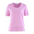 Avena Damen Halbarm-Shirt Baumwolle Rose