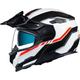 Nexx X.Vilijord Continental casco, nero-bianco-rosso, dimensione XL