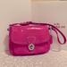 Coach Bags | Coach Pink Patent Leather Turn Lock Penny Flap Bag | Color: Pink | Size: Os