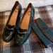 Anthropologie Shoes | (Anthro) Lucky Penny Stacked Heel Loafers | Color: Green | Size: 6.5