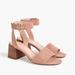 J. Crew Shoes | J. Crew Nwt Penny Ankle-Strap Sandals In Suede | Color: Pink | Size: Various