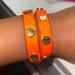 Tory Burch Jewelry | Like New Auth Tory Burch Python Wrap Bracelet | Color: Gold/Orange | Size: Os