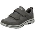 Skechers Men's Gowalk-Athletic Hook and Loop Walking Shoes | Two Strap Sneakers | Air-Cooled Foam, Khaki, 11 UK X-Wide