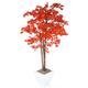 Closer2Nature 5ft 3" Artificial Plant Japanese Maple Tree; Red Autumn Tree Indoor Plant - Realistic Maple Leaves; Perfect Artificial Plants Outdoor or Indoor Plant for Home, Garden and Office