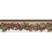 York Wallcoverings 15' L x 5.2" W Vintage Fruit Cherry Plum Retro Design Wallpaper Border Vinyl in Black/Brown/White | 5.2 W in | Wayfair 5501802