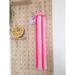 Indigo Safari Macrame Wall Hanging Tapestry -Hairpin Storage - Unicorn 6, 9.8"Wx27.5"L Cotton in Pink | 27.5 H x 9.8 W in | Wayfair