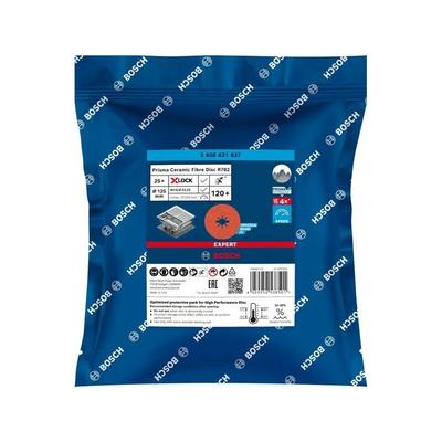Bosch Professional Expert R782 Prisma Ceramic X-LOCK Fiberscheibe, 125 mm, 22,23 mm, G 120 Image
