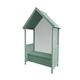 Gardiun Vordach Alice Green aus Holz mit Sitzbank, 75 x 137 x 223 cm