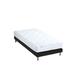 Ensemble matelas latex 3 zones sommier noir 90x190