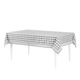 Buffalo Check Tablecloth - 60-in x 84-in by Achim Home Décor in Grey