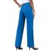 Plus Size Women's Classic Bend Over® Pant by Roaman's in Vivid Blue (Size 22 W) Pull On Slacks