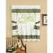 Wide Width Berkshire Embellished Cottage Window Curtain by Achim Home Décor in Green (Size 58" W 24" L)