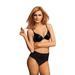 Plus Size Women's Tame Your Tummy Shaping Thong by Maidenform in Black Lace (Size L)