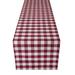 Buffalo Check Table Runner - 13-in x 90-in by Achim Home Décor in Burgundy