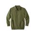 Men's Big & Tall Classic Water-Resistant Bomber by KingSize in Olive (Size 8XL)