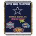 Cowboys Commemorative Series Throw by NFL in Multi