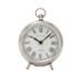 Juniper + Ivory 6 In. x 5 In. Clock Silver Stainless Steel and Aluminum - Juniper + Ivory 40688