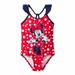 Disney Swim | 3/$25 Disney Minnie Mouse Polka Dot Swimsuit | Color: Blue/Red | Size: 5tg
