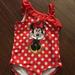 Disney Swim | Girls Disney Minnie Mouse One Piece Swim Suit | Color: Red/White | Size: 6g