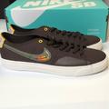 Nike Shoes | Nike Sb Men Size 8.5 Dvdl Brown Skater Sneakers | Color: Brown/Green | Size: 8.5