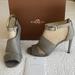 Coach Shoes | Authentic Coach Leather Sandals Size 7.5 Slate | Color: Gray | Size: 7.5