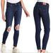 Levi's Jeans | Levi’s 711 Super Distressed Raw Hem Skinny Jeans | Color: Blue | Size: 26