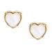 Kate Spade Jewelry | Kate Spade Mother Of Pearl Heart Earrings | Color: Gold/White | Size: Os