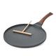 SENSARTE Nonstick Crepe Pan, Swiss Granite Coating Dosa Pan Pancake Flat Skillet Tawa Griddle 10-Inch with Stay-Cool Handle