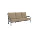 Tropitone Muirlands 76.5" Wide Outdoor Patio Sofa w/ Cushions Metal/Rust - Resistant Metal in Gray/Brown | 39.5 H x 76.5 W x 33 D in | Wayfair