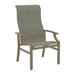 Tropitone Marconi Patio Dining Armchair Sling in Brown | 43.5 H x 25.5 W x 27.5 D in | Wayfair 452001_MOA_Cobble Stone