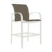 Tropitone Laguna Beach 28" Patio Bar Stool in Gray/White | 45 H x 25.5 W x 29 D in | Wayfair 752026_SHL_Gaviota