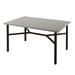 Tropitone Matrix Bar Outdoor Table Stone/Concrete/Metal in Gray/White | 36 H x 84 W x 36 D in | Wayfair 442072U-34_GRE_PTR