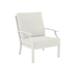 Tropitone Marconi Patio Chair w/ Cushions in Gray/White | 35 H x 29 W x 33 D in | Wayfair 542011_SHL_Canvas Natural