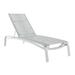 Tropitone Laguna Beach EZ Span™ 81.5" Long Reclining Single Chaise Metal in White | 39.5 H x 31 W x 81.5 D in | Outdoor Furniture | Wayfair