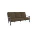 Tropitone Muirlands 76.5" Wide Outdoor Patio Sofa w/ Cushions Metal/Rust - Resistant Metal in Gray/Brown | 39.5 H x 76.5 W x 33 D in | Wayfair