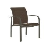 Tropitone Laguna Beach EZ Span™ Laguna Patio Dining Armchair Sling in Brown | 34 H x 28 W x 29 D in | Wayfair 752024_MOC_Mia II