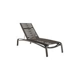 Tropitone Laguna Beach EZ Span™ 81.5" Long Reclining Single Chaise Metal in Gray | 39.5 H x 31 W x 81.5 D in | Outdoor Furniture | Wayfair