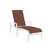 Tropitone Muirlands 78.5" Long Reclining Single Chaise Metal in White | 22 H x 29.5 W x 78.5 D in | Outdoor Furniture | Wayfair 162032_SNo_Valencia