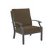 Tropitone Marconi Patio Chair w/ Cushions in Red/Gray/Brown | 35 H x 29 W x 33 D in | Wayfair 542011_GPH_Dupione Walnut