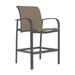 Tropitone Laguna Beach 28" Patio Bar Stool in Gray/Brown | 45 H x 25.5 W x 29 D in | Wayfair 752026_GPH_Chimayo