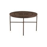 Tropitone La'Stratta Stamped Aluminum Dining Table Metal in Brown | 28.5 H x 42.5 W x 42.5 D in | Outdoor Dining | Wayfair 602042SLU-28_GRE